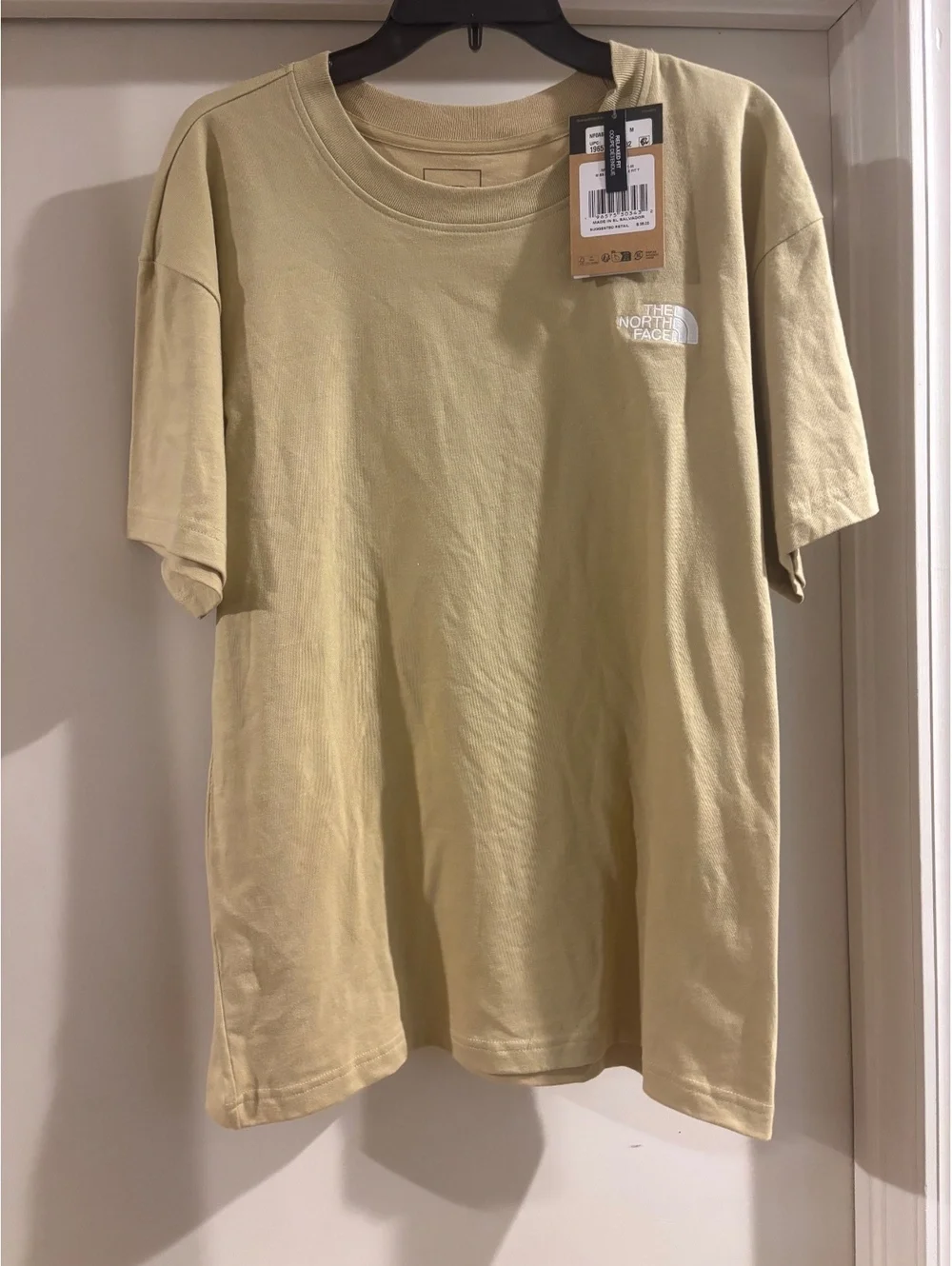 NWT The North Face Evolution Box Fit Relaxed Tee Khaki Stone Men’s Medium